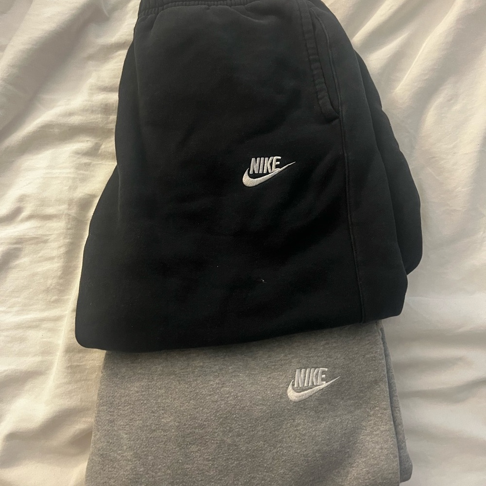 Nike Kids Black and Gray Joggers
